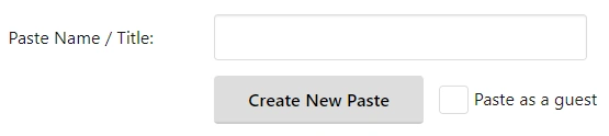 Создание Pastebin